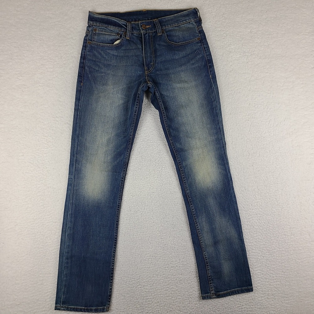 Levi's 511 Jeans Mens‎ 31x32 Blue Skinny Dark Wash Denim